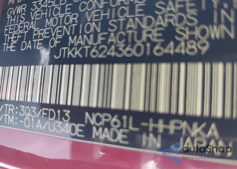 2006 Scion Xa from USA, damaged, VIN JTKKT624360164489